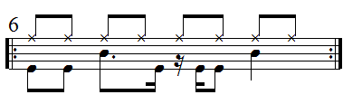 03_02_10_01 16-tel Bassdrum-Doppelschläge 1-taktig Figur 2
